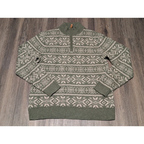 Vineyard Vines Other - Vineyard Vines Men's Two Color Fair Isle 1/4 Zip Pullover Angora/Cashmere Blend